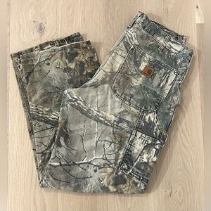 Vintage Carhartt Camo Carpenter Realtree Relax Fit Pants USA B235 977